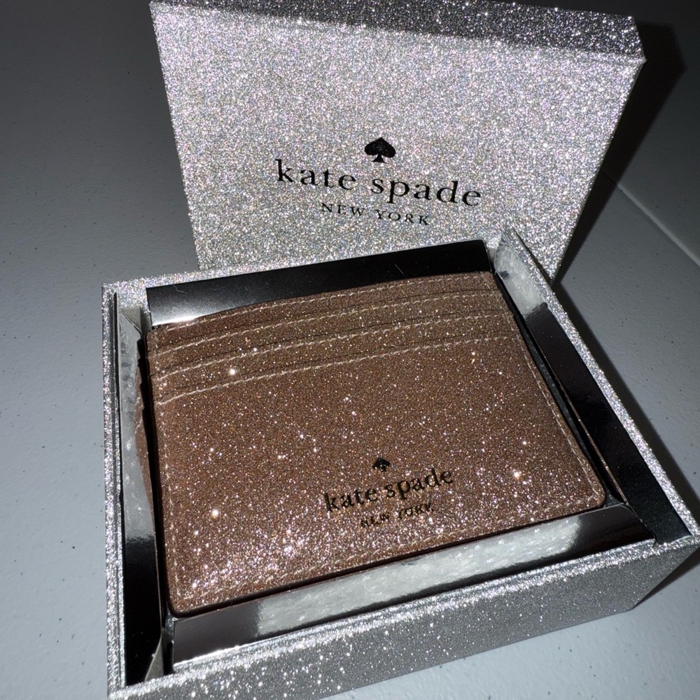 Kate Spade Glitter Card Holder